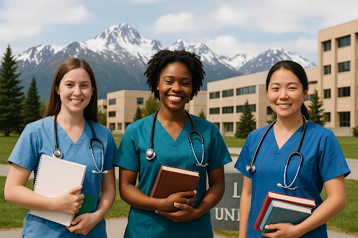 Nurses Outside Alaskan University