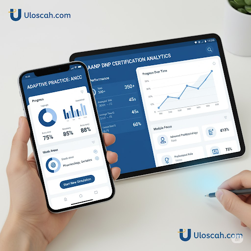 screen showing how uloscah.com helps students ace their exams