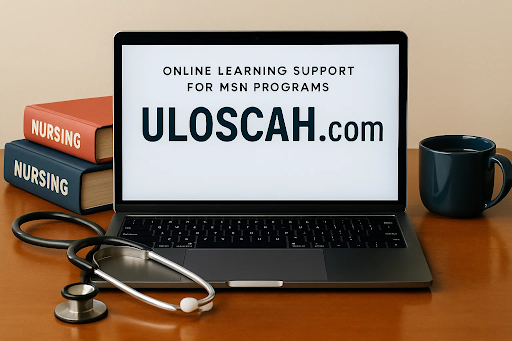 “ULOSCAH.com platform offering nursing study guides and MSN program insights.”