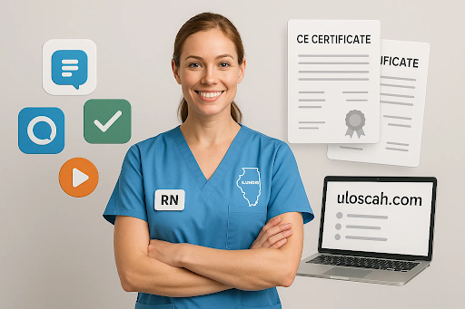 &ldquo;Nurse in Illinois using online tools and uloscah.com resources for license success.&rdquo;