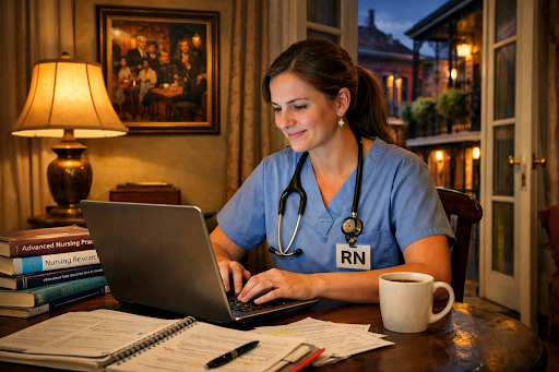 Primarily online Louisiana MSN programs with local clinical practicum for working nurses
