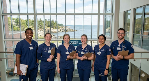 &ldquo;BSN nursing students in a Maine hospital representing career advancement and strong job opportunities.&rdquo;
