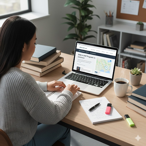 Nursing student exploring career and licensing resources on uloscah.com